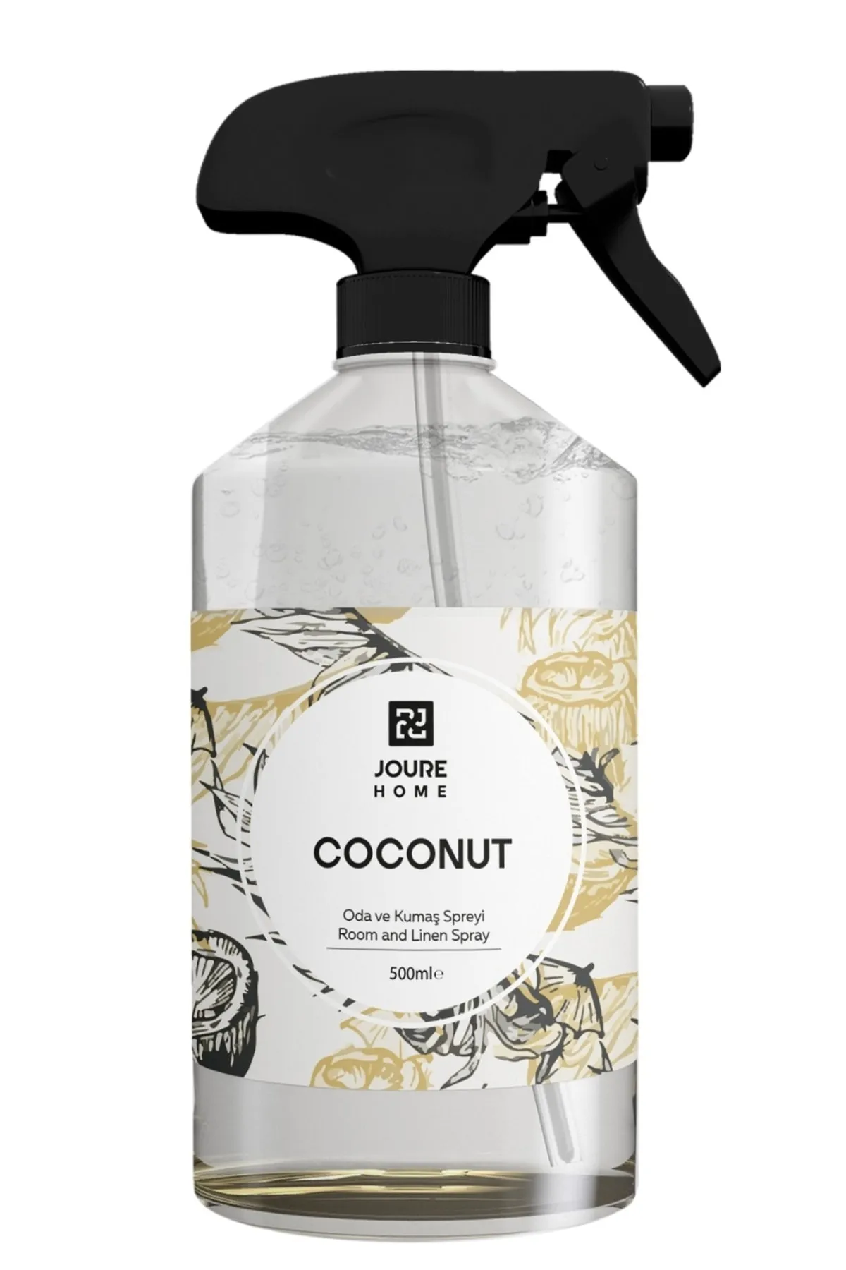 JOURE PERFUME Coconut Oda Ve Kumaş Sprayi- Kötü Koku Giderici, Hava Ferahlatıcı, Kalıcı 500 Ml