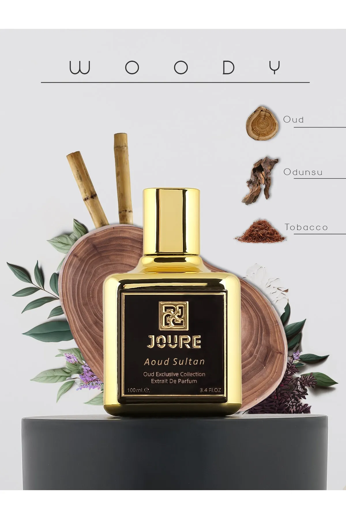 JOURE PERFUME Aoud Sultan - Odunsu Tobacco Kokulu 100ml Kalıcı Extraıt De Parfum Unısex Parfüm Arabic